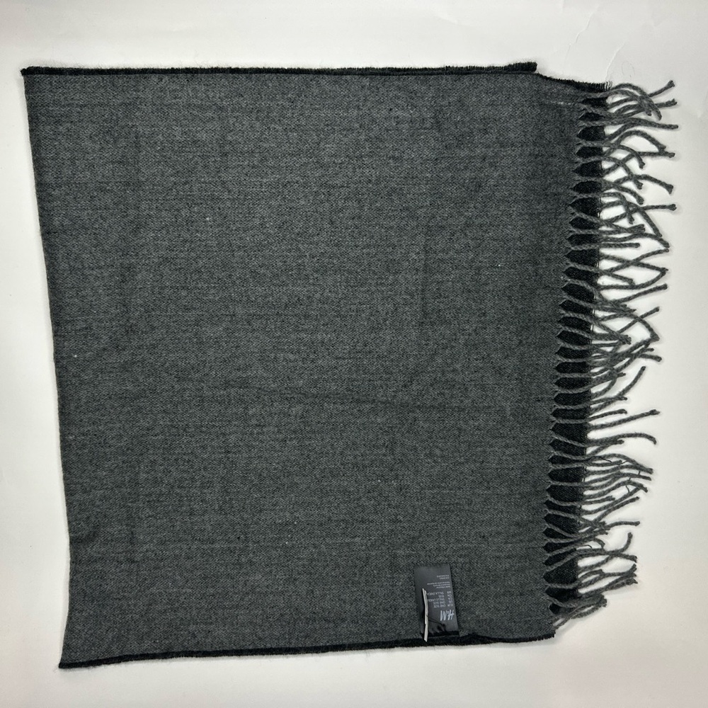 H&M Charcoal Fringe Scarf